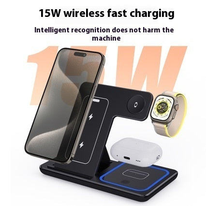3 In 1 LED Wireless Charging Station